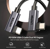 UNITEK USB C TO C 90° FAST CHARGING CABLE 100W 1M (C14147ABK01)