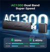 UGREEN 50340 AC1300 DUAL BAND W/L USB ADAPTER