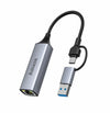 AMAZE ALUMINUM ALLOY TYPE C + USB LAN ADATER A425s