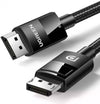 UGREEN 80391 DISPLAY PORT 1.4 MALE TO MALE 8K BRAIDED CABLE 1.5M