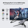 UNITEK DISPLAY PORT 1.4 TO HDMI CABLE 1.8M 8K@60HZ (V1616AGY01)