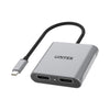 UNITEK TYPE-C TO DUAL DISPLAYPORT 1.4 ADAPTER 8K @60HZ (V1404A)