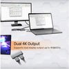 UNITEK TYPE-C TO DUAL DISPLAYPORT 1.4 ADAPTER 8K @60HZ (V1404A)