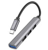 Hoco 4 in 1 Type C Hub USB3.0+USB2.0 HB26