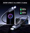 UGREEN 55764 USB-C TO C PD FAST CHARGING CABLE 60W 0.5M BRAIDED