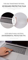 Coteci Transparent Keyboard Cover Pro 13" 2020 M1 (A2338,A2289, A2251)