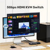 UNITEK HDMI KVM Switch 4x USB 3.0 Ports 4K@60Hz (V1309AGY01-EU)