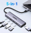 UGREEN 25101 5-IN-1 USB-C TO 8K@30HZ HDMI, 3XUSB-A, 100W PD, ADAPTER