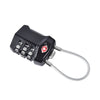 COTECi Zinc Alloy TSA Customs Combination Lock Steel-wire version