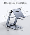 UGREEN 50324 MULTI-ANGLE ADJUSTABLE METAL DESKTOP PHONE STAND GREY