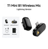 MAONO Wave T1 Mini Wireless Lavalier Microphone, USB-C and Lightning Plug, AI Noise Cancellation