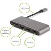 Moshi USB-C to HDMI Dual USB 3.0 SD Card Multimedia Adapter 99MO084213