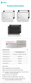 Coteci Tpu Frame+ PC Frosted Shell For Macbook 13.3 Air M1 2020 (A2337,A2179)