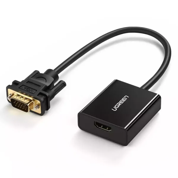 UGREEN 50945 VGA TO HDMI ADAPTER WITH AUDIO 1080P 60HZ