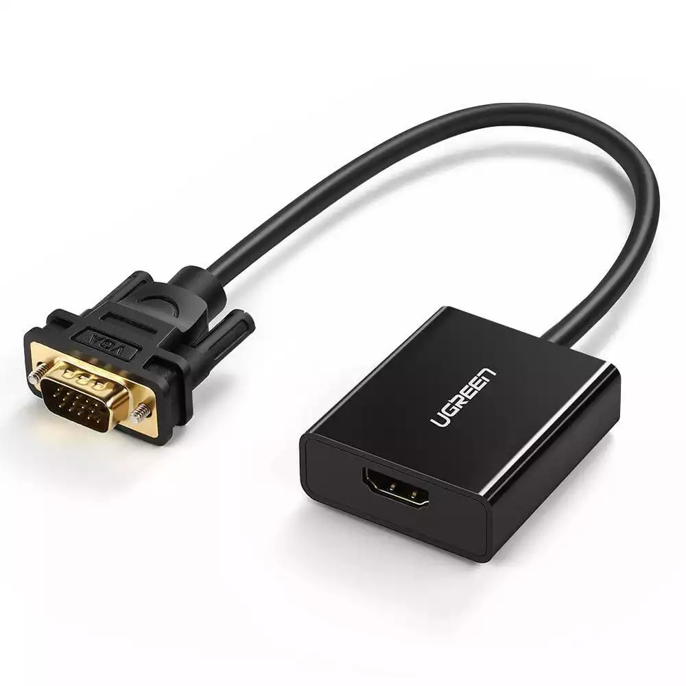 UGREEN 50945 VGA TO HDMI ADAPTER WITH AUDIO 1080P 60HZ