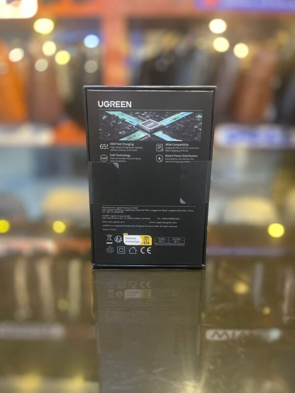 UGREEN 10335 Nexode 65W GAN Charger USB C X2/ USB A X1