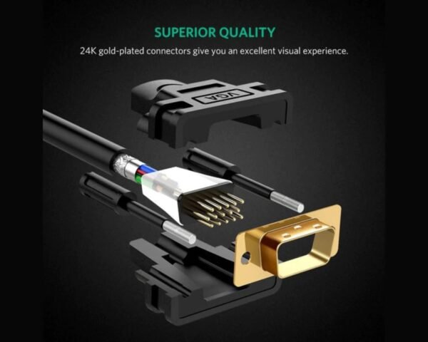 UGREEN 11646 VGA MALE TO MALE CABLE 2M