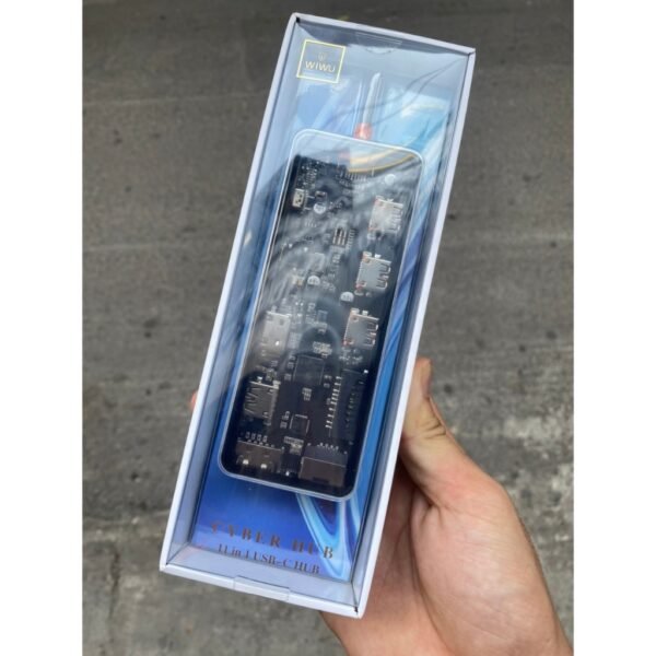 WIWU CYBER ​​11IN1 CB011 USB-C USB3.0*2+USB2.0* 1+SD/TF(3.0)+HDM I*1+RJ45+VGA+PD +Audio