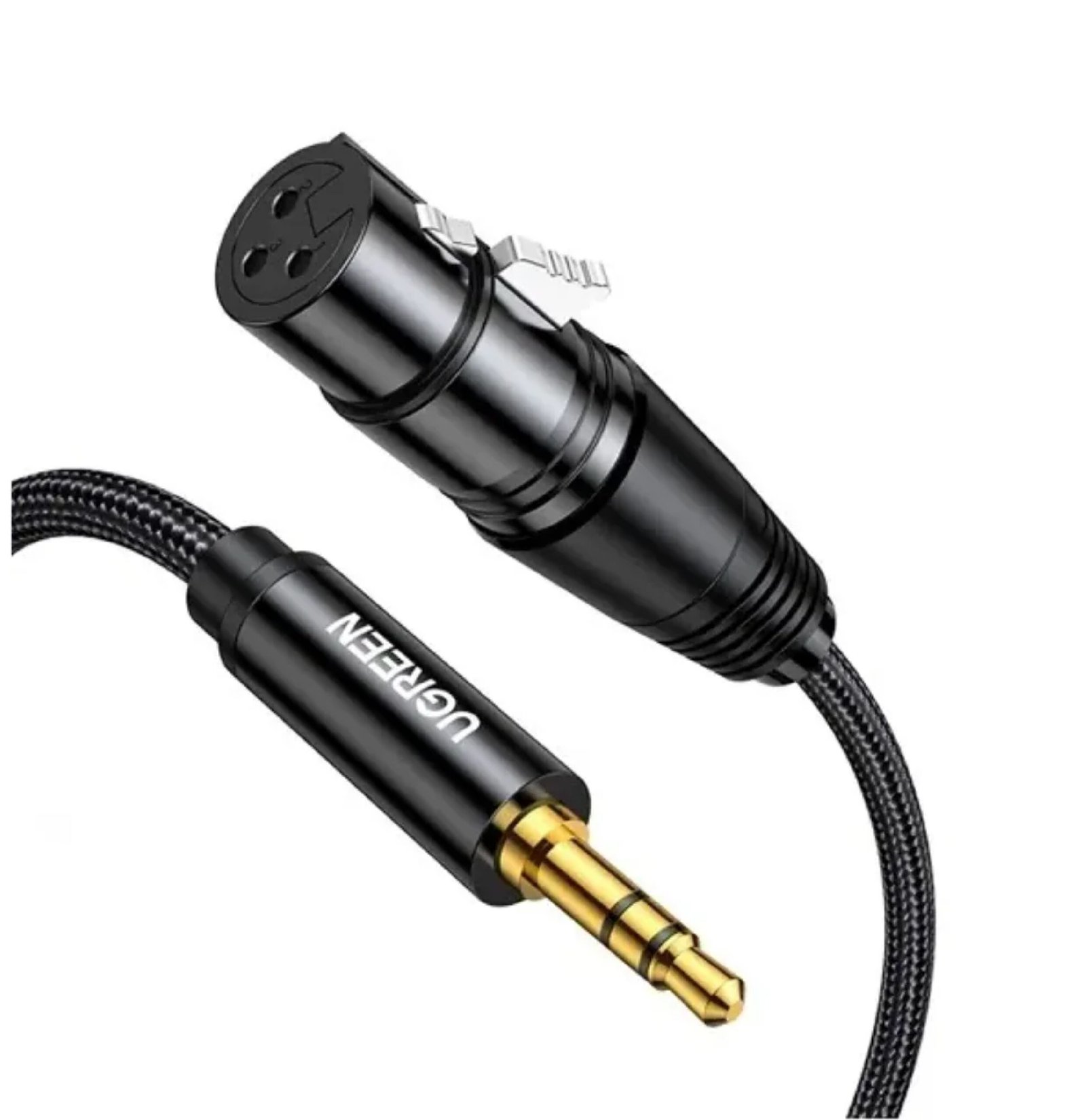 UGREEN 20244 3.5MM THREE-POLE MALE TO XLR FEMALE AUDIO CABLE 2M