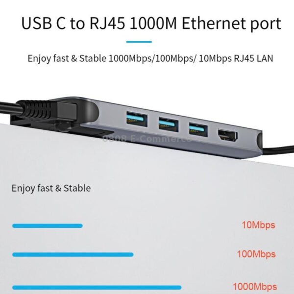 Wiwu Alpha Type C to 12 in 1,HDMI+Lan+Stereo+Type C+Sd+Micro Sd+ 3 Usb 3.0+ 3 Usb 2.0