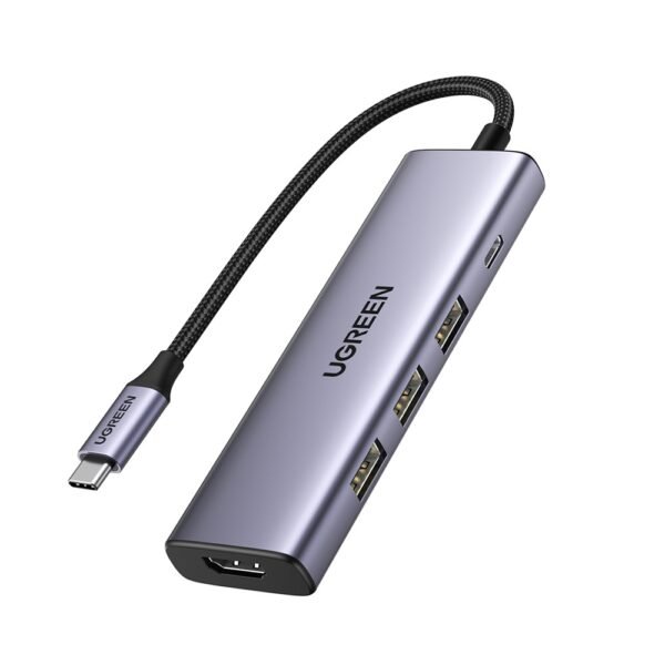 Ugreen 15596 5in1 USB-C To HDMI,3xUSB 3.0 A,PD