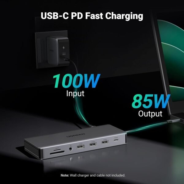 UGREEN 15978 REVODOK PRO 313 13 IN 1 USB C DUAL HDMI+DP MULTI DOCKING STATION