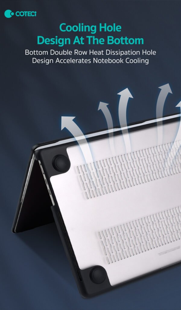 Coteci Tpu Frame+ PC Frosted Shell For Macbook 13.3 Air M1 2020 (A2337,A2179)