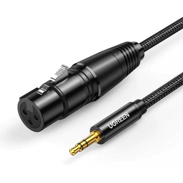 UGREEN 20244 3.5MM THREE-POLE MALE TO XLR FEMALE AUDIO CABLE 2M