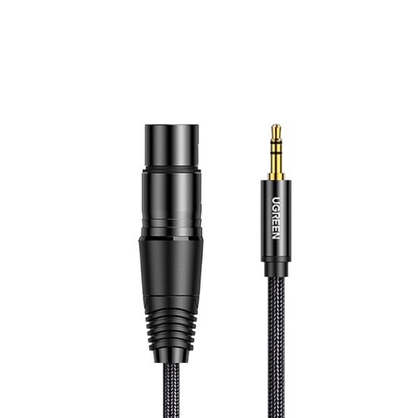 UGREEN 20244 3.5MM THREE-POLE MALE TO XLR FEMALE AUDIO CABLE 2M
