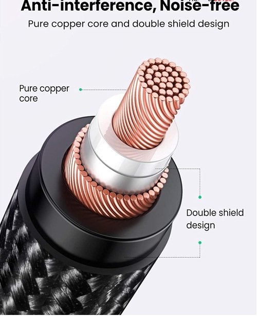 UGREEN 20244 3.5MM THREE-POLE MALE TO XLR FEMALE AUDIO CABLE 2M