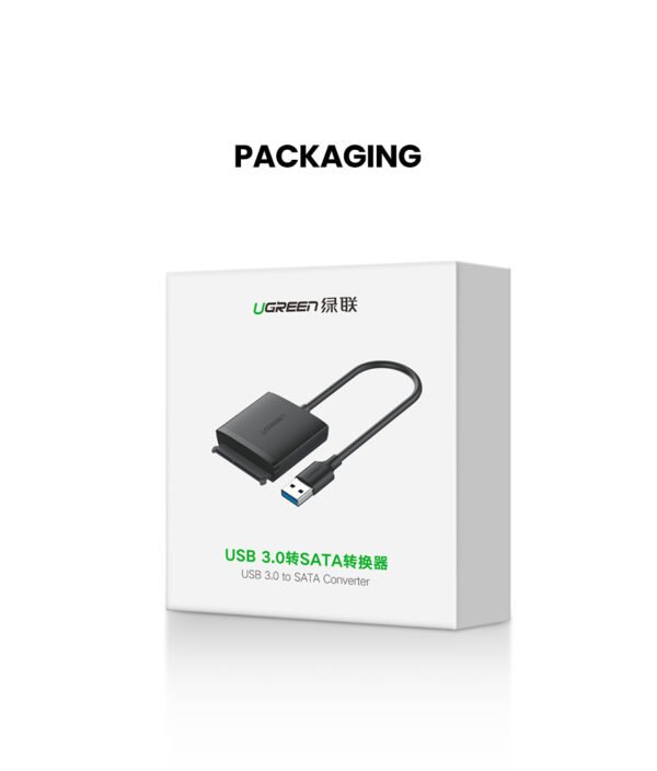 UGREEN 20611 USB TO SATA HARD DRIVE CONVERTER CABLE 50CM