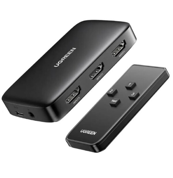 UGREEN 80125 HDMI SWITCHER 3 IN 1 OUT 4K @ 30HZ