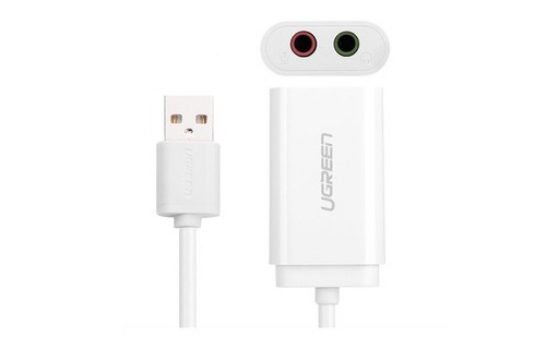 Ugreen 30143 USB 2.0 External 3.5 mm Sound Card Adapter