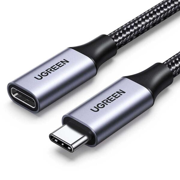 UGREEN 30205 USB C Extension Cable 1M USB 3.1 Type C to Type C Male to Female Gen2 10Gbps