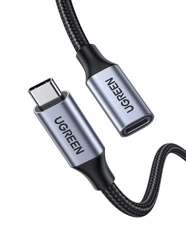 UGREEN 30205 USB C Extension Cable 1M USB 3.1 Type C to Type C Male to Female Gen2 10Gbps
