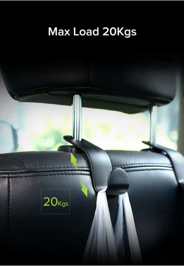 UGREEN 30337 CAR SEAT HANGER BLACK