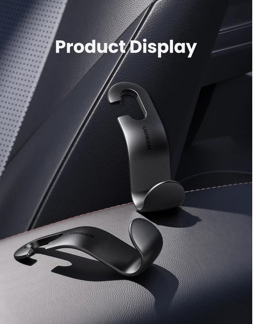 UGREEN 30337 CAR SEAT HANGER BLACK