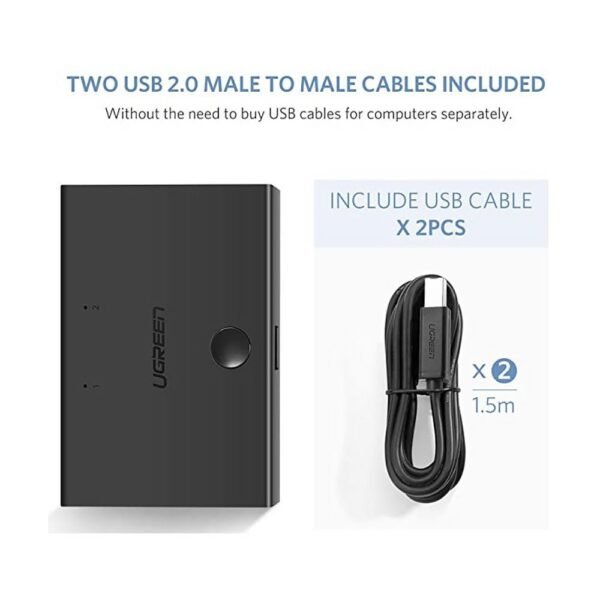 UGREEN 30345 USB 2.0 SHARING SWITCH 2-TO-1