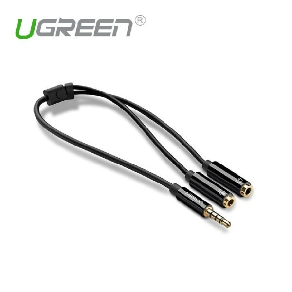 UGREEN 30620 3.5MM MALE TO 2 FEMALE AUDIO CABLE