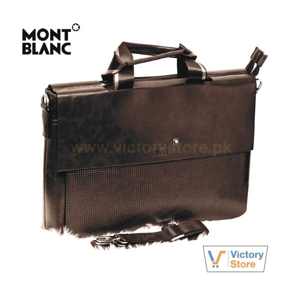 MontBlanc PU Leather Business Handbag 14/15 Inches 3301-9