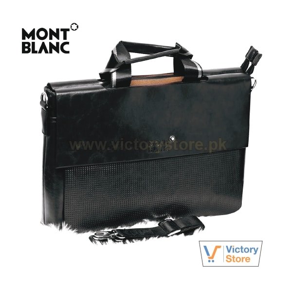 MontBlanc PU Leather Business Handbag 14/15 Inches 3301-9