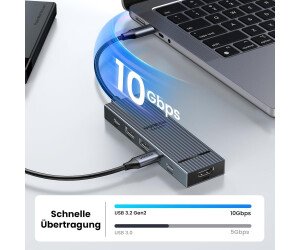 UGREEN 45363 Revodok 6-in-1 USB-C Hub with 10Gbps USB-C & USB-A Data Ports 4K@60Hz HDMI