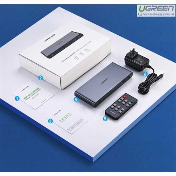 UGREEN 50745 4 X 1 HDMI SPLITTER QUAD MULTI-VIEWER SWITCH
