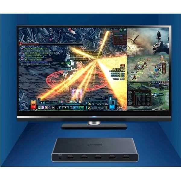UGREEN 50745 4 X 1 HDMI SPLITTER QUAD MULTI-VIEWER SWITCH