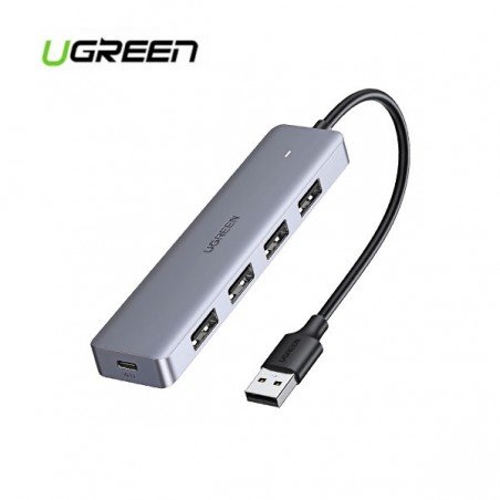 UGREEN 50985 USB Hub 3.0, USB Splitter 4 Ports Extender Slim Portable Data Hub, 5Gbps High Speed