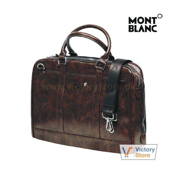 MontBlanc PU Leather Business Handbag 14/15 Inches 5502-1