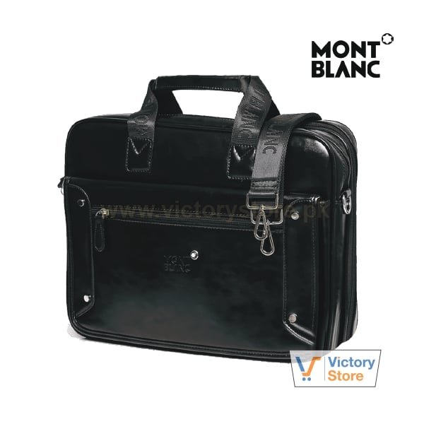 MontBlanc PU Leather Business Handbag 14/15 Inches 5503-1