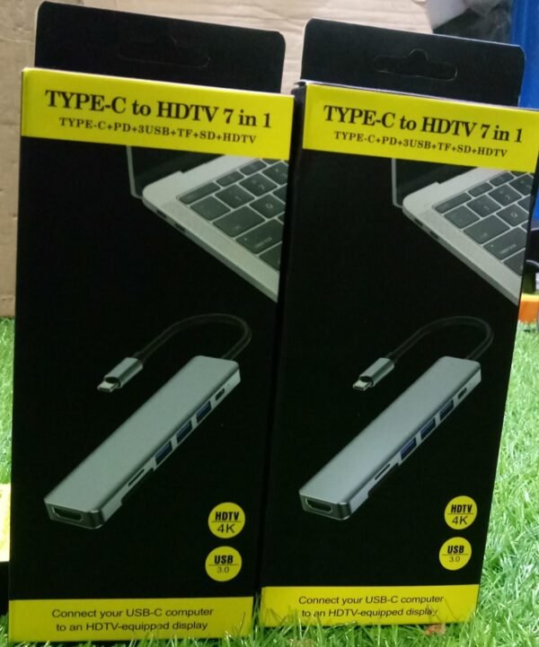 V-Tech Usb C to 7in1 MultiPort Hub