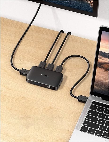 UGREEN 80125 HDMI SWITCHER 3 IN 1 OUT 4K @ 30HZ