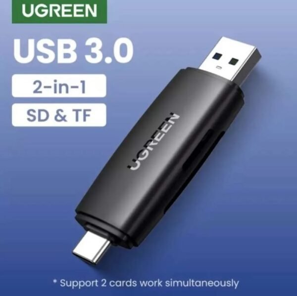 UGREEN 80191 USB-C&USB-A TO SD + TF 2-in-1 3.0 Card Reader OTG
